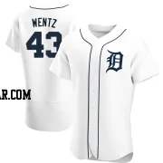 Joey Wentz Men's Detroit Tigers White Authentic Home Jersey