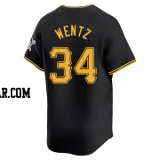 Joey Wentz Men's Pittsburgh Pirates Black Limited Alternate Jersey