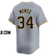 Joey Wentz Men's Pittsburgh Pirates Gray Limited Away Jersey