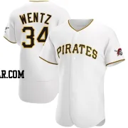 Joey Wentz Men's Pittsburgh Pirates White Authentic Home Jersey