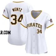 Joey Wentz Women's Pittsburgh Pirates White Limited Home Jersey