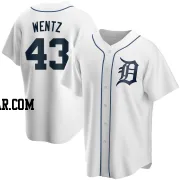 Joey Wentz Youth Detroit Tigers White Replica Home Jersey