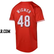 Joey Wiemer Men's Cincinnati Reds Red Limited Alternate Jersey