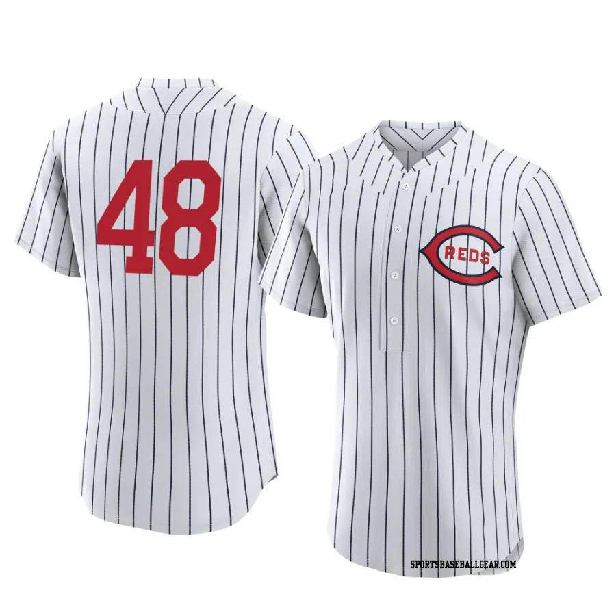 Joey Wiemer Men's Cincinnati Reds White Authentic 2022 Field Of Dreams Jersey