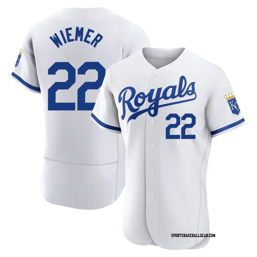 Joey Wiemer Men's Kansas City Royals White Authentic 2022 Home Jersey