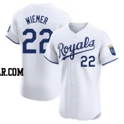 Joey Wiemer Men's Kansas City Royals White Elite Home Jersey