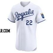 Joey Wiemer Men's Kansas City Royals White Elite Home Jersey