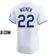 Joey Wiemer Men's Kansas City Royals White Elite Home Jersey