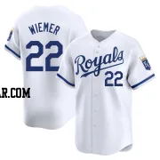 Joey Wiemer Men's Kansas City Royals White Limited Home Jersey