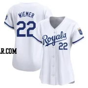 Joey Wiemer Women's Kansas City Royals White Limited Home Jersey