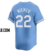 Joey Wiemer Youth Kansas City Royals Light Blue Limited Alternate Jersey