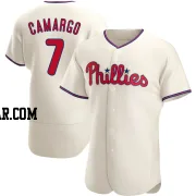 Johan Camargo Men's Philadelphia Phillies Cream Authentic Alternate Jersey