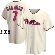 Johan Camargo Men's Philadelphia Phillies Cream Replica Alternate Jersey