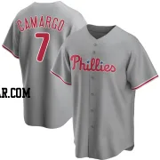 Johan Camargo Men's Philadelphia Phillies Gray Replica Road Jersey