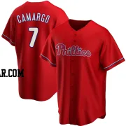 Johan Camargo Men's Philadelphia Phillies Red Replica Alternate Jersey