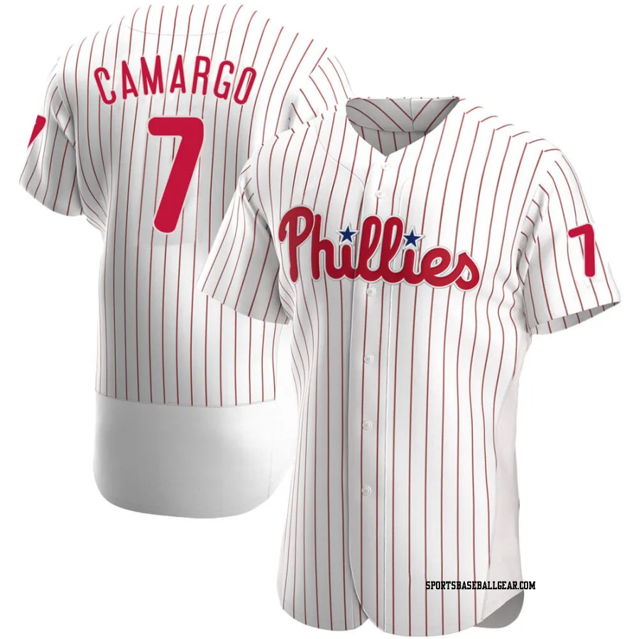 Johan Camargo Men's Philadelphia Phillies White Authentic Home Jersey