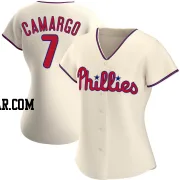 Johan Camargo Women's Philadelphia Phillies Cream Authentic Alternate Jersey