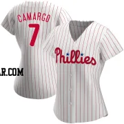 Johan Camargo Women's Philadelphia Phillies White Authentic Home Jersey