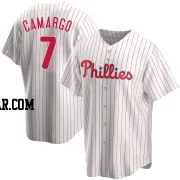 Johan Camargo Youth Philadelphia Phillies White Replica Home Jersey