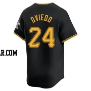 Johan Oviedo Youth Pittsburgh Pirates Black Limited Alternate Jersey