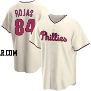 Johan Rojas Men's Philadelphia Phillies Cream Replica Alternate Jersey