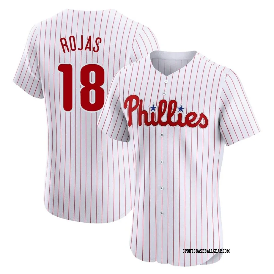 Johan Rojas Men's Philadelphia Phillies White Elite Home Jersey