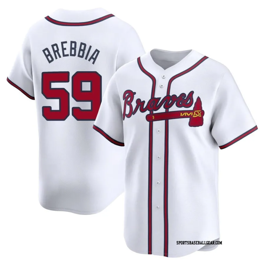 John Brebbia Men's Atlanta Braves White Limited Home Jersey