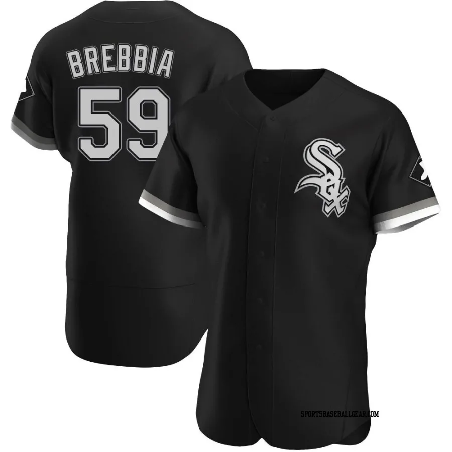 John Brebbia Men's Chicago White Sox Black Authentic Alternate Jersey