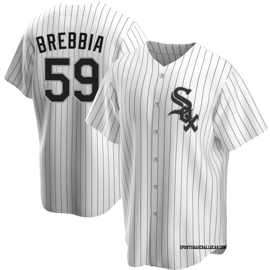 John Brebbia Men's Chicago White Sox White Replica Home Jersey