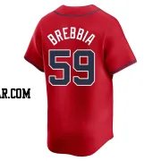 John Brebbia Youth Atlanta Braves Red Limited Alternate Jersey