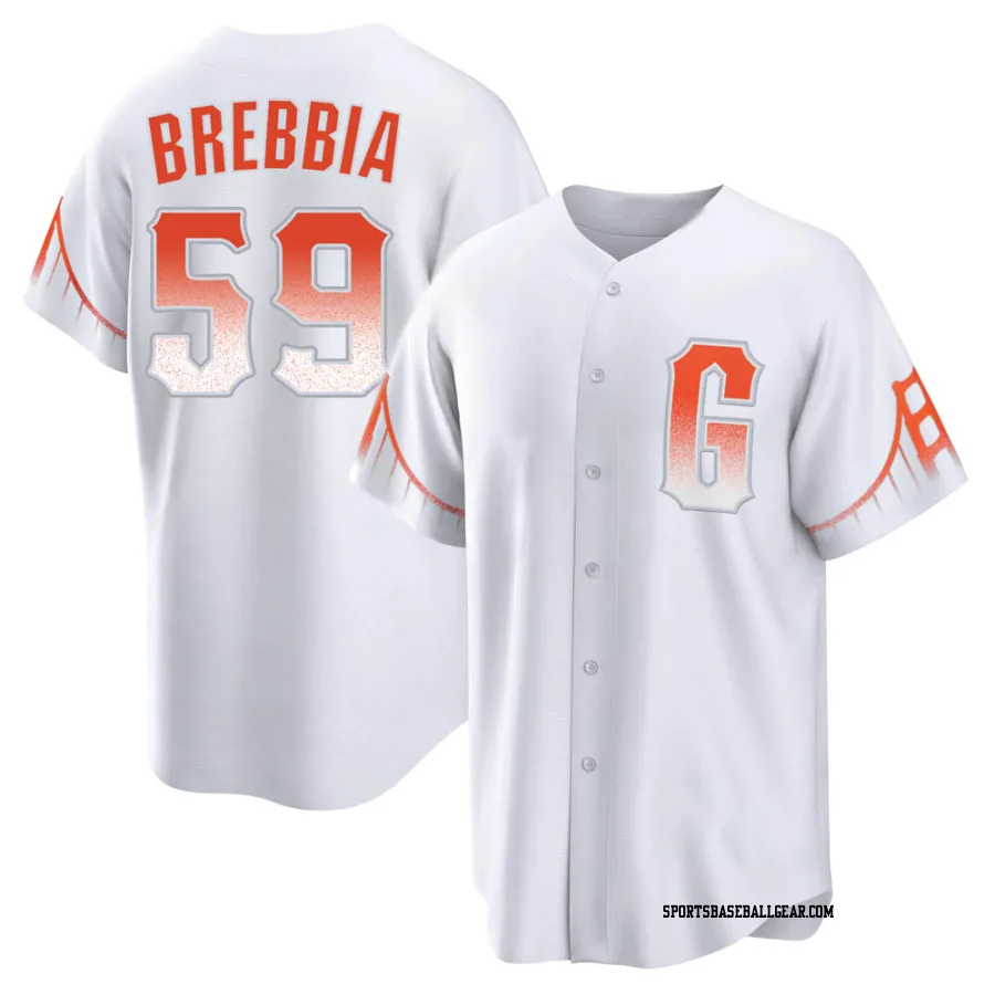 John Brebbia Youth San Francisco Giants White Replica 2021 City Connect Jersey