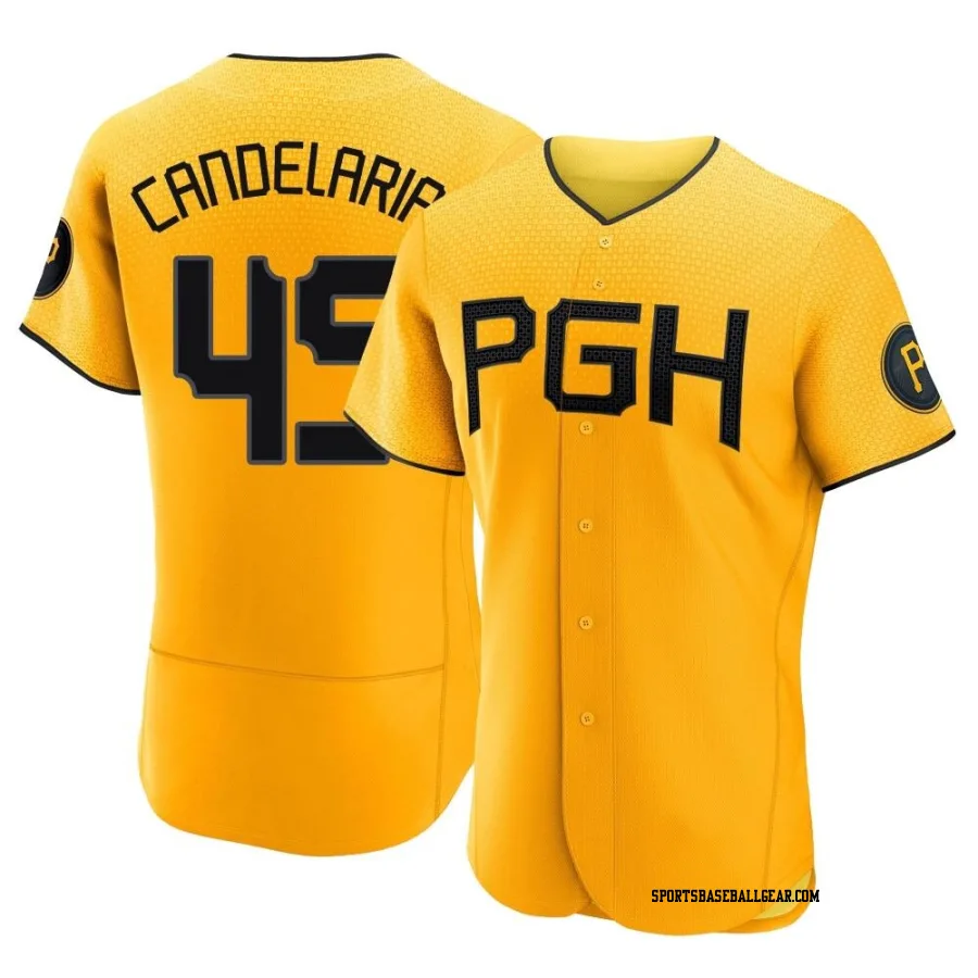 John Candelaria Men's Pittsburgh Pirates Gold Authentic 2023 City Connect Jersey