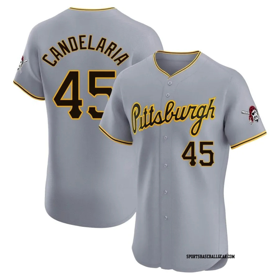 John Candelaria Men's Pittsburgh Pirates Gray Elite Road Jersey