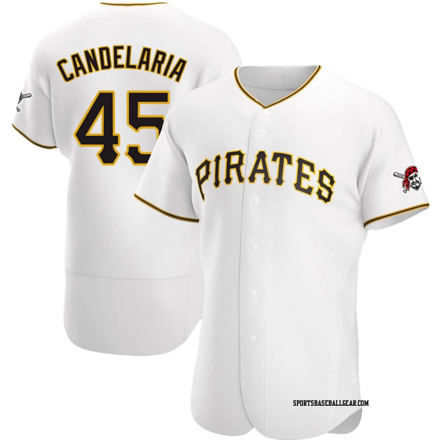 John Candelaria Men's Pittsburgh Pirates White Authentic Home Jersey