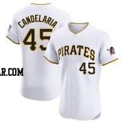 John Candelaria Men's Pittsburgh Pirates White Elite Home Jersey