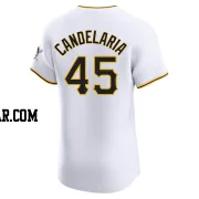 John Candelaria Men's Pittsburgh Pirates White Elite Home Jersey