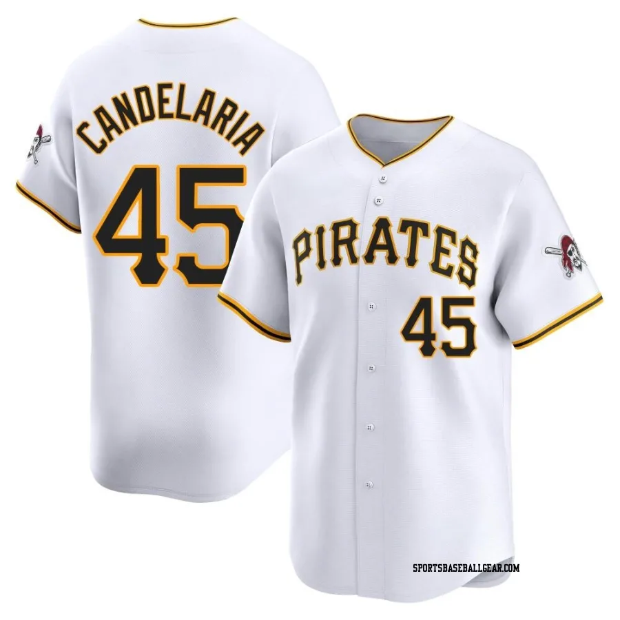 John Candelaria Men's Pittsburgh Pirates White Limited Home Jersey