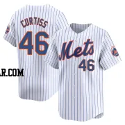 John Curtiss Men's New York Mets White Limited Home Jersey