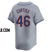 John Curtiss Youth New York Mets Gray Limited Away Jersey