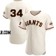 John D'acquisto Men's San Francisco Giants Cream Authentic Home Jersey