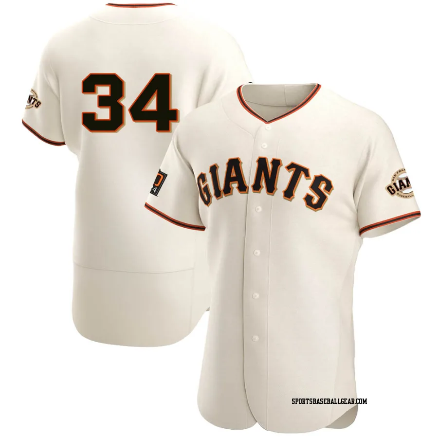 John D'acquisto Men's San Francisco Giants Cream Authentic Home Jersey