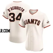 John D'acquisto Men's San Francisco Giants Cream Elite Home Jersey