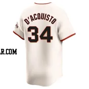 John D'acquisto Men's San Francisco Giants Cream Elite Home Jersey