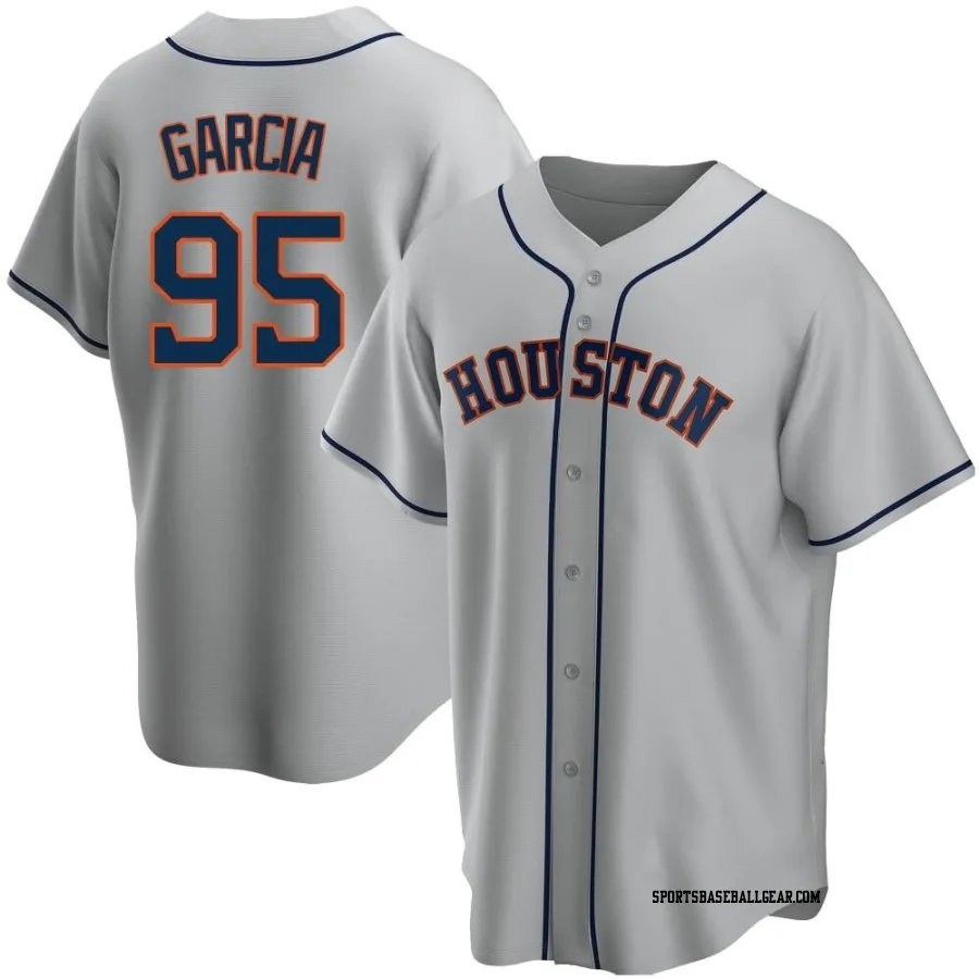 John Garcia Youth Houston Astros Gray Replica Road Jersey