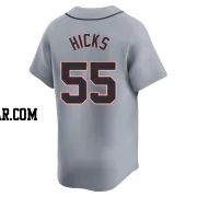 John Hicks Men's Detroit Tigers Gray Limited Road Jersey