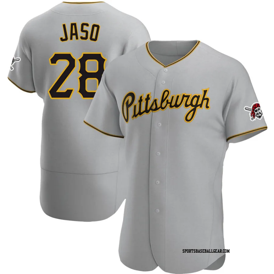 John Jaso Men's Pittsburgh Pirates Gray Authentic Road Jersey