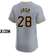 John Jaso Men's Pittsburgh Pirates Gray Elite Road Jersey