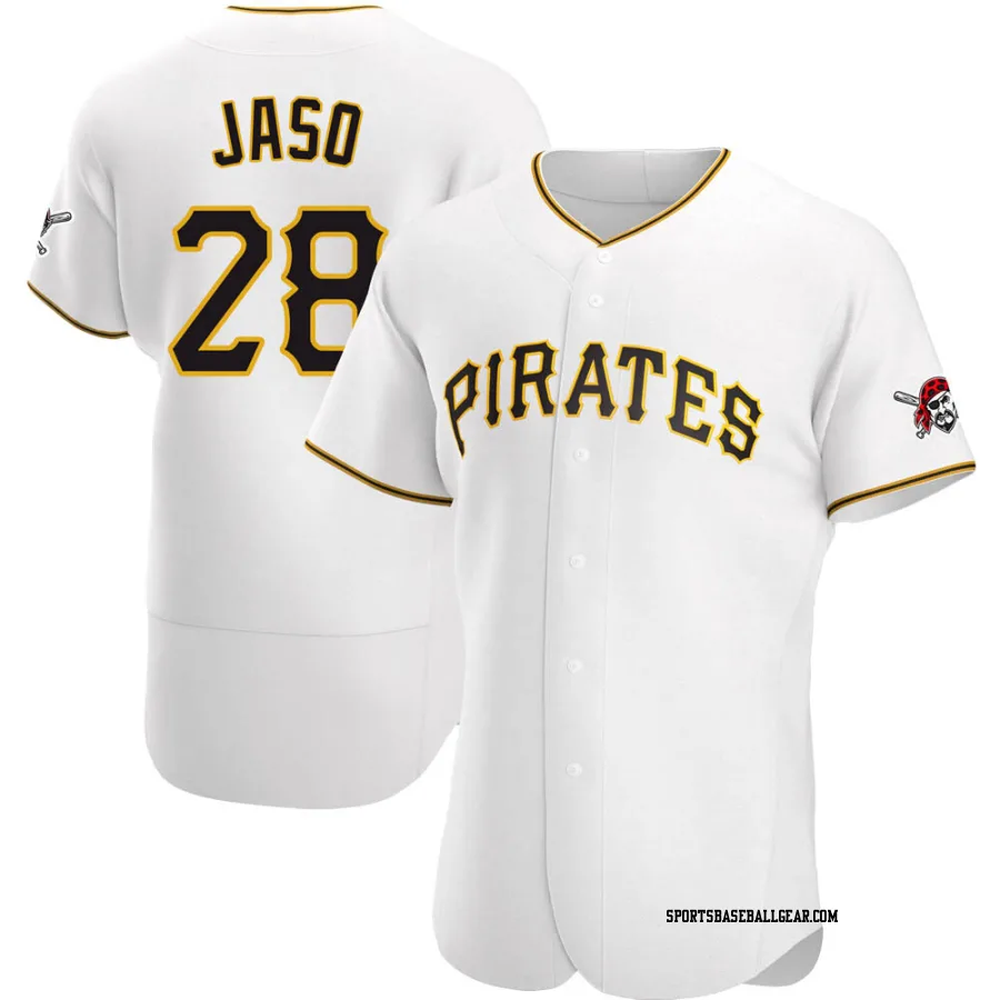 John Jaso Men's Pittsburgh Pirates White Authentic Home Jersey