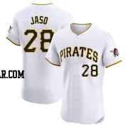 John Jaso Men's Pittsburgh Pirates White Elite Home Jersey