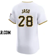 John Jaso Men's Pittsburgh Pirates White Elite Home Jersey